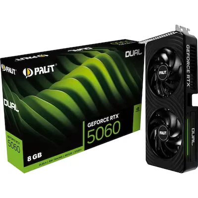 Abbildung von Palit GeForce RTX 5060 8GB Dual 8GBGB GDDR7, HDMI, 3x DP