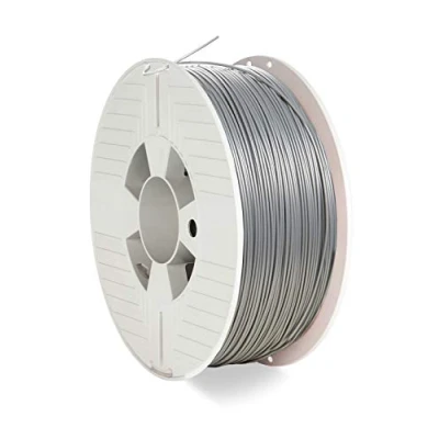 Abbildung von Verbatim ABS Filament 3D Druck, 1,75mm, 1kg, Hochleistungs Acrylnitril Butadien Styrol zur Materialextrusion, für Drucker und Stift, aus ABS, alugrau