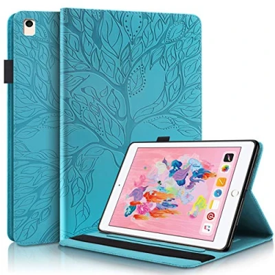 Abbildung von Succtop iPad 2018 6. Generation Hülle, 2017 5. Air/Air 2 PU Lederhülle mit Auto Schlaf/Wach Funktion für Apple 9.7 Zoll 2017/2018 Air/iPad Air Blau
