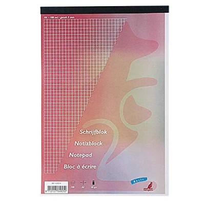 Abbildung von Notizblock Kangaro A4 kariert 5mm 60grs 100 Blatt