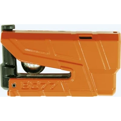 Abbildung von ABUS Bremsscheibenschloss Granit Detecto XPlus 8077 II SRA Motorradschloss mit Alarm Sicherheitslevel 18 Orange