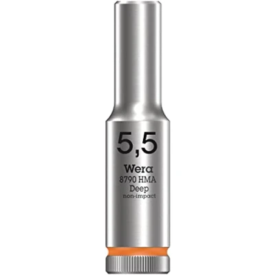 Abbildung von Wera Steckschlüsseleinsatz 1/4&quot;, Leuchtorange, 5.5 mm