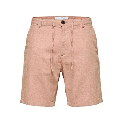 Abbildung von Selected Homme Slhregular Brody NOOS Shorts, Herren, Größe: Small, Baked clay/oatmeal