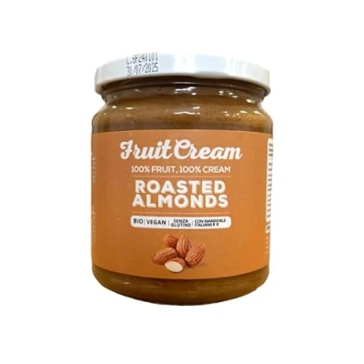 Abbildung von FruitCream 100% MANDELCREME Glas 250g Ohne Zuckerzusatz Mandelmus Palmöl Mit italienischen Mandeln Glutenfrei Proteincreme