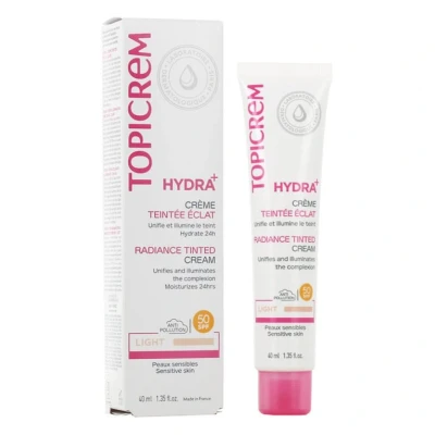 Abbildung von Topicrem Tagescreme Hydra+ Radiance Tinted Creme Light 40 ml