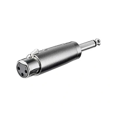 Abbildung von Goobay XLR 001 6.35 mm 3Pin Kabel Schnittstelle und Netzteil