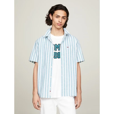 Abbildung von Tommy Jeans Kurzarmhemd &quot;TJM STRIPE LINEN SS SHIRT EXT&quot;
