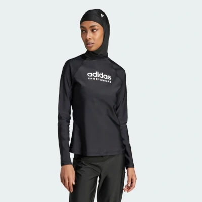 Abbildung von adidas Sportswear Surfshirt, Damen, Größe: Small, Black