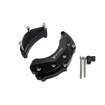 Abbildung von LongGreat Motorrad Sturzpads Motor Schutz Rahmenschieberegler für Yamaha MT09 2014 2020 FZ09 Tracer 2018 XSR900 2015 FJ09 2016 (Schwar)