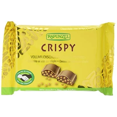 Abbildung von Rapunzel Vollmilchschokolade Crispy HIH, 2er Pack (2 x 100 g) Bio