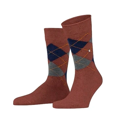 Abbildung von Burlington Dundee Socks Oran/Dunkelbl Gr 40/46 Damen