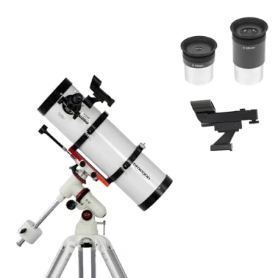 Abbildung von Omegon Teleskop Advanced 130/650 EQ 320 Astronomie Spiegelteleskop Lichtstark &amp; Benutzerfreundlich hohe Qualität Ideal für Einsteiger Deep Sky Planeten