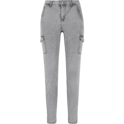 Abbildung von Cloud 5ive Washed Jeans Skinny Fit, Damen, Größe: 40, Grey