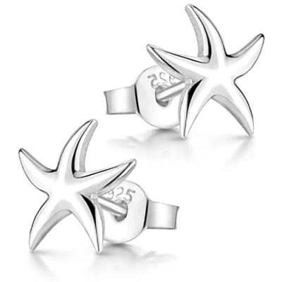 Abbildung von Materia Seestern Ohrringe Silber 925 maritimer Schmuck Damen rhodiniert SO 423 S