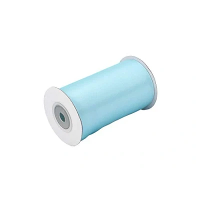 Abbildung von Satinband 100mm x 10m Rolle FARBAUSWAHL in 3/6/12/18/25/38/50/75/100mm farbecht &amp; waschbar Schleifenband für Ostern Geschenkband zum Verpacken Dekorieren Basteln Hellblau 311
