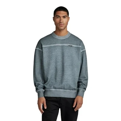 Abbildung von G Star Garment DYED Loose Sweatshirt, Herren, Größe: Medium, Axis gd