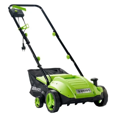 Abbildung von BRAST Elektro Vertikutierer / Lüfter 1500 Watt Kombi Gerät, 32,00 cm Arbeitsbreite, (2in1 Funktion, 1 Vertikutier und Walze), Moosentferner