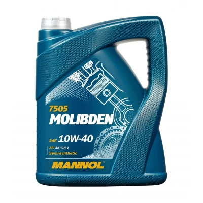 Abbildung von Mannol Molibden 10W 40 5l Motoröl MN7505 5 VOLKSWAGEN: GOLF 1 Cabriolet, Lupo / 3L, Transporter 4 Pritsche Fahrgestell, AUDI: A6 C5 Limousine