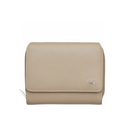 Abbildung von Golden Head Madrid RFID Protect Zipped Billfold Coin Wallet Taupe