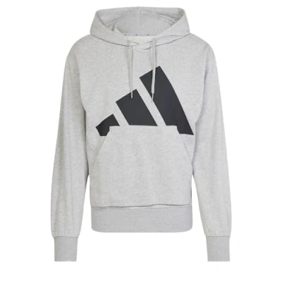 Abbildung von adidas Herren Essentials Big Logo French Terry Hoodie, Medium Grey Heather/Black, XS