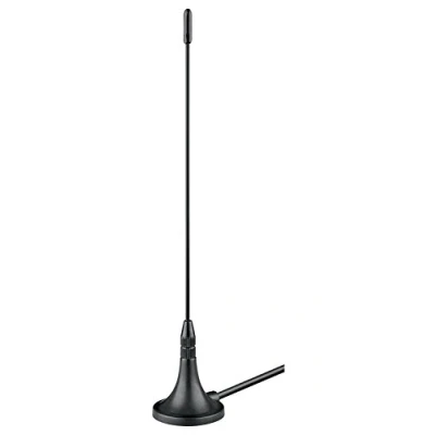 Abbildung von Wentronic Goobay Passive DVB T2(HD) Mini Magnetantenne, Schwarz, 2 m 3 dB Antenne zum Empfang von T/DVB T2 HD Programmen (67090)