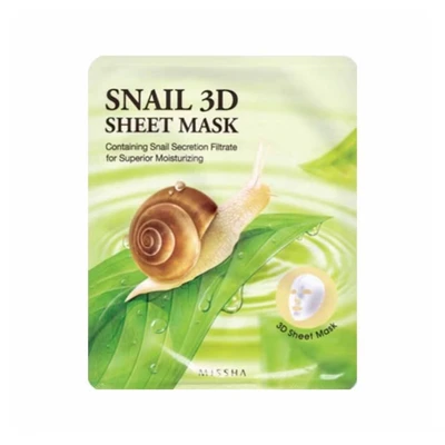 Abbildung von MISSHA Unisex Snail 3D Sheet Mask, weiß, Medium