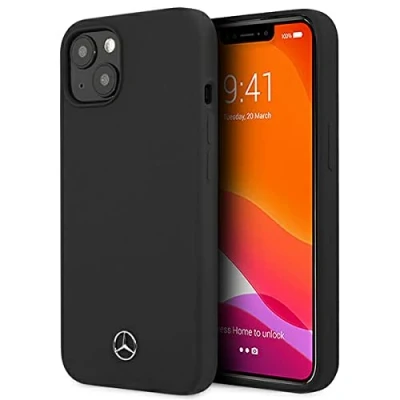 Abbildung von Mercedes MEHCP13SSILBK Hülle für iPhone 13 Mini 5,4&quot; schwarz Silicone Line