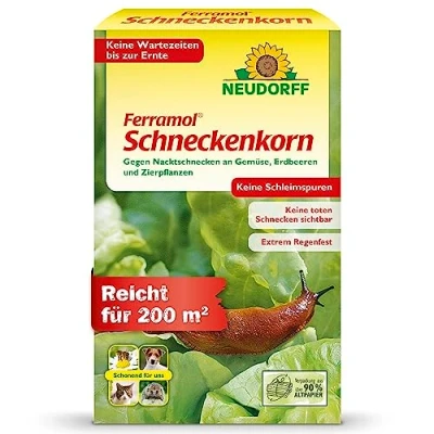 Abbildung von Neudorff Ferramol Schneckenkorn. Zuverlässiger und schneller Schneckenschutz. Als wirksames Mittel zur Schneckenabwehr auch für den ökologischen Landbau geeignet, 1x 1Kg, braun