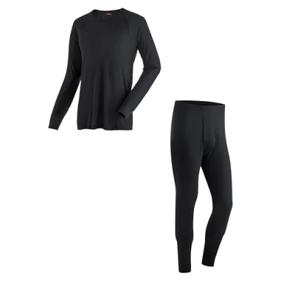 Abbildung von Maier Sports WÄSCHE FUNKTIONSWÄSCHE SET Unterhemd/shirt, Herren, Größe: Large, Schwarz