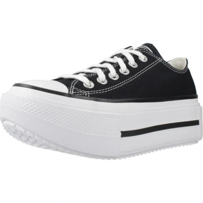 Abbildung von Converse Chuck Taylor ALL STAR LIFT Double Stack Sneaker low, Damen, Größe: 37, Black/white/black Textil