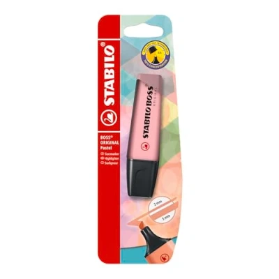 Abbildung von Textmarker STABILO BOSS ORIGINAL Pastel Einzelstift rosiges Rouge