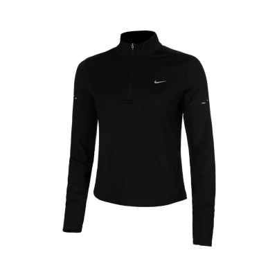 Abbildung von Nike Dri Fit Swift Half Zip Laufjacke Damen Gr. L, Schwarz, Atmungsaktiv und Bequem