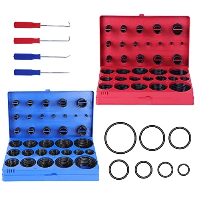 Abbildung von Knpwer 826 Stück 32 Größe O Ring Dichtungsring Set, Gummi Dichtungen Ringe, Schwarz Dichtungsringe Set Ringe Sortiment,Hydraulic Plumbing Dichtungssatz