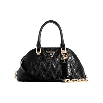 Abbildung von GUESS Damen Adelard Dome Satchel Ranzen, Schwarz