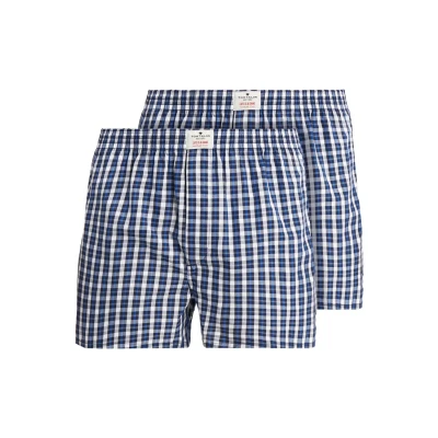 Abbildung von TOM Tailor Westside 2 PACK Boxershorts, Herren, Größe: XXL, Dark blue/white/blue