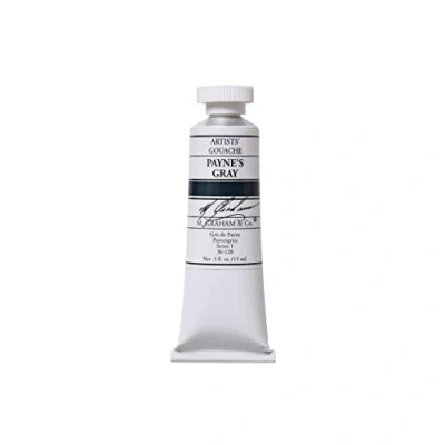 Abbildung von M. Graham 1/2 Ounce Tube Gouache Paint, Payne&#039;s Gray by &amp; Co.