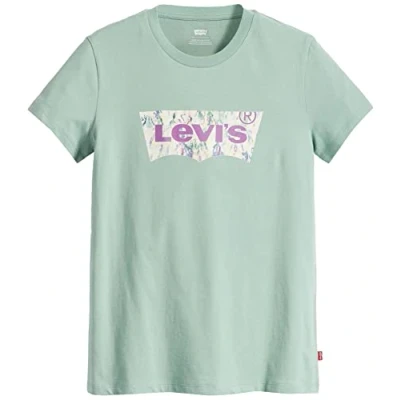Abbildung von Levi&#039;s THE Perfect TEE Tshirt print, Damen, Größe: XXS, Greens