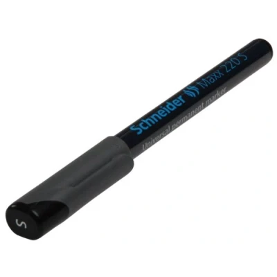 Abbildung von Universal Permanentmarker SCHNEIDER Maxx 220 S, 0,4mm, schwarz, 10 Stk.