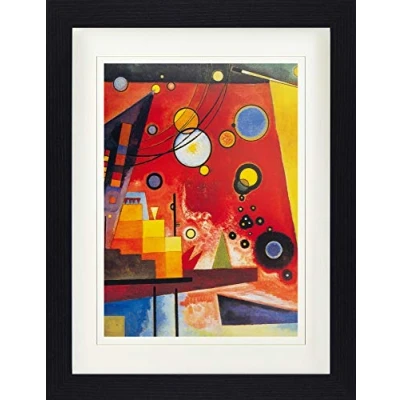 Abbildung von 1art1 Bild mit Rahmen Wassily Kandinsky Schweres Rot, 1924