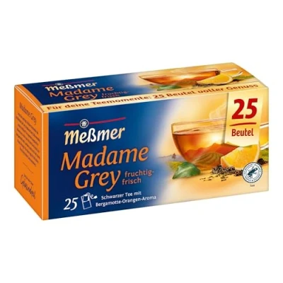 Abbildung von Meßmer Madame Grey (aromatisiert) fruchtig frisch 25 Teebeutel Vegan Glutenfrei Laktosefrei