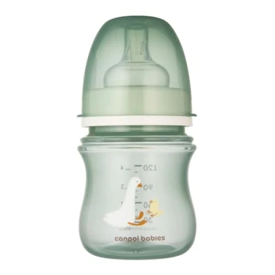 Abbildung von Canpol Babies EasyStart, Anti Kolik, Weithalsflasche, Gans, ab Geburt, 120 ml