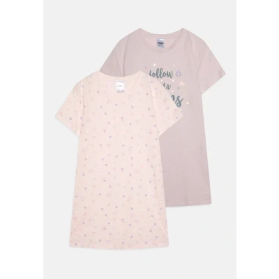 Abbildung von Buffalo BLÜMCHEN 2 PACK Nachtwäsche Shirt für Kinder, Größe: 122/128, Lila