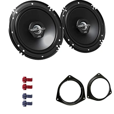 Abbildung von JVC CS J620X Auto Lautsprecher 16,5 cm mit Einbauset passend für Toyota Corolla E12 2002 2007 Türen vorne 600 W 165mm 2 Wege Koax