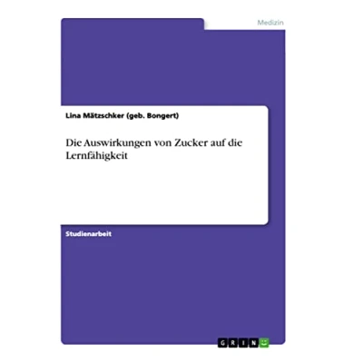 Abbildung von die Auswirkungen von Zucker auf Lernfähigkeit