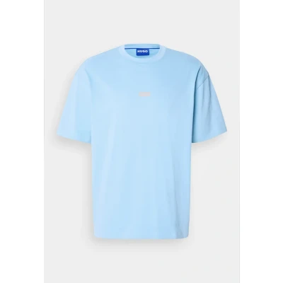 Abbildung von HUGO Nalono Tshirt print, Herren, Größe: XL, Light pastel blue
