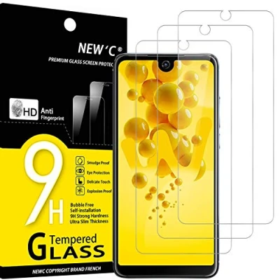 Abbildung von NEW&#039;C 3 Stück, Panzer Schutz Glas für Wiko View 2, Frei von Kratzern, 9H Härte, HD Displayschutzfolie, 0.33mm Ultra klar, Ultrabeständig
