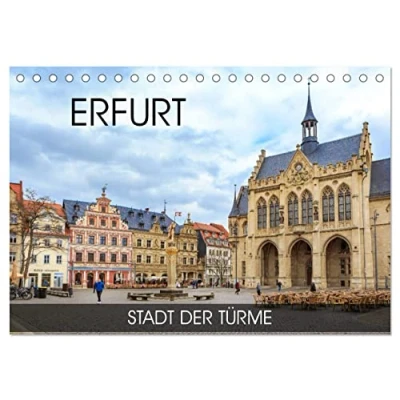 Abbildung von Erfurt Stadt der Türme (Tischkalender 2025 DIN A5 quer), CALVENDO Monatskalender