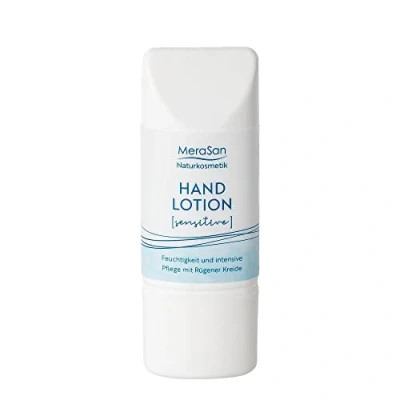 Abbildung von MeraSan Naturkosmetik Handlotion Sensitive 30ml Vegan, Bio, Naturkosmetik, Intensivpflege, Handpflege, Made in Germany, Trockene Haut, Parfümfrei