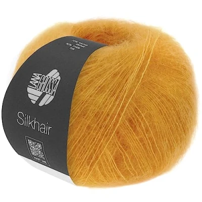 Abbildung von LANA GROSSA Silkhair Feines Lace Garn aus Superkid Mohair mit Seide Handstrickgarn 70% (Superkid) &amp; 30% 25g Wolle zum Stricken Häkeln 210m
