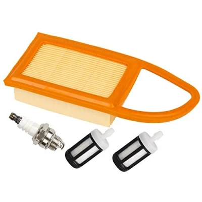 Abbildung von OxoxO Luftfilter mit Kraftstofffilter Zündkerze für Stihl BR500 BR550 BR600 Rucksackgebläse ersetzt 4282 141 0300 0300B